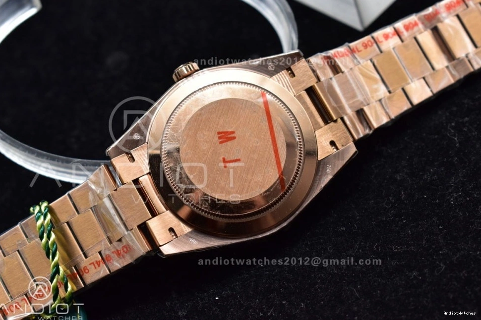 402 DayDate Steel A President RG Dial Crystal 40 Meteorite on Bracelet Markers SmartChoice 316L TWF 0520